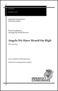 Angels We Have Heard On High SSA choral sheet music cover Thumbnail